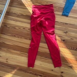 Lululemon have pace leggings in red size 6
